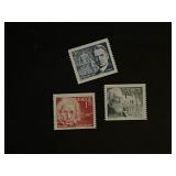Set of 3 Unused Sweden Stamps
