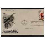 American Wildlife First Day Cover