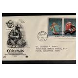 Minerals First Day Cover