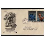 Minerals First Day Cover.