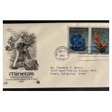 Minerals First Day Cover.