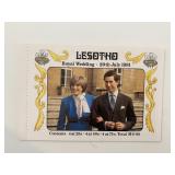 Lesotho stamp booklet commemorating The Royal...