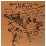 Bob Dylan Slow Train Coming signed album with...