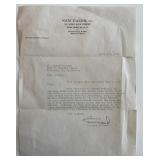 Music producer Leonard Sillman signed letter