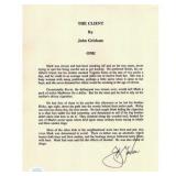 The Client Novelist John Grisham Signed...