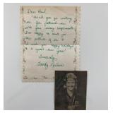 Olympian Sandy Neilson handwritten and signed...