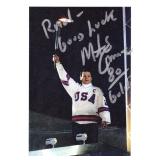 Mike Eruzione signed 1980 Olympics photo