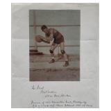 Oscar Schectman signed page