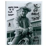 Sugarfoot Actor Will Hutchins Signed Photo JSA...