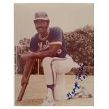 Baseball star George Foster signed photo