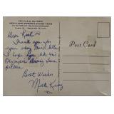 1972 Olympian Micki King signed post card