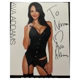 Porn Star Ava Adams signed photo
