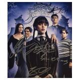 Wednesday cast signed photo