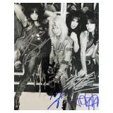 Motley Crue band signed photo