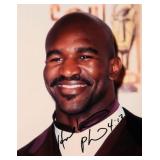 Boxer Evander Holyfield signed portrait photo