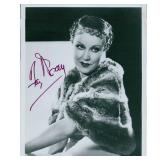 King Kong Actress Fay Wray signed photo. JSA...