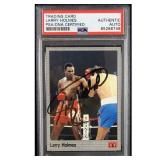 Larry Holmes Signed 1991 AW Sports Boxing Card #20