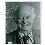 Nobel Prize Winner Linus Pauling Signed  Photo