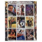 James Bond History of Cinema stamp sheet