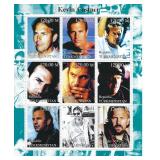 Kevin Costner - Turkmenistan - Cinderella Stamp...