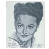 Gone with the Wind  Olivia de Havilland Signed...