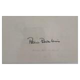 Patricia Roberts Harris original signature