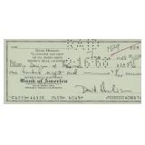 The Fly David Hedison signed check