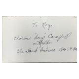 MLB player Clarence "Soup" Campbell original...