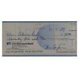 Senator Tom Hayden signed check