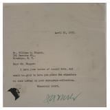 DNC chairman James A. Farley signed note