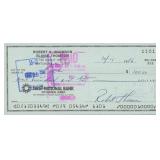 MLB Star Bobby Thomson signed check