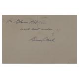 Attorney General Ramsey Clark original signature