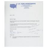 Charles Irion signed letter