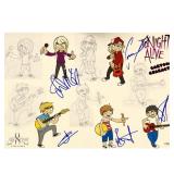 Tonight Alive Band Signed Photo JSA Authenticated