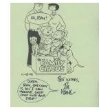Bill Keane signed  "Family Circus" flyer