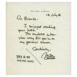 Milton Caniff hand written signed note