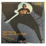 Neil Young Sample and Hold signed album