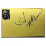 Fats Domino autographed card