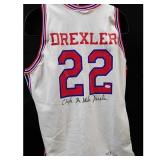 Houston Cougars Clyde Drexler Signed Jersey