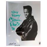 Chris Rock signed vintage photo