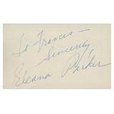 The Sound of Music Eleanor Parker signed note