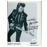 Country Singer Marty Stuart  Signed Cut 7x10...