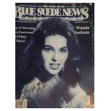 Wanda Jackson Signed Blue Suede News magazine