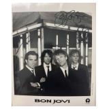 Bon Jovi band signed photo