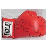 George Chuvalo Signed Red Everlast Boxing Glove