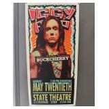 Iggy Pop signed poster also signed by the artist