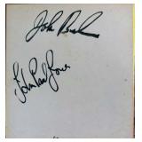 Led Zeppelin autographs of John Bonham and John...