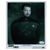 Star Trek Jonathan Frakes Signed Photo JSA