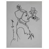 Andy Warhol original signed drawing