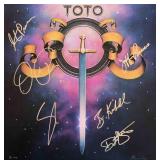 Toto 1978 Debut signed album